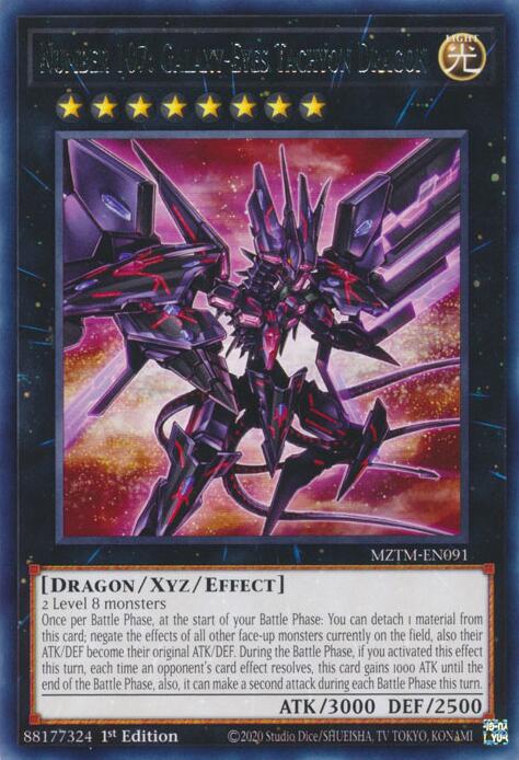 Number 107: Galaxy-Eyes Tachyon Dragon [MZTM-EN091] Rare | Gear Gaming Bentonville