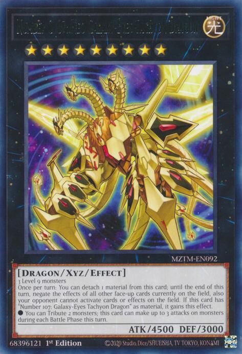 Number C107: Neo Galaxy-Eyes Tachyon Dragon [MZTM-EN092] Rare | Gear Gaming Bentonville