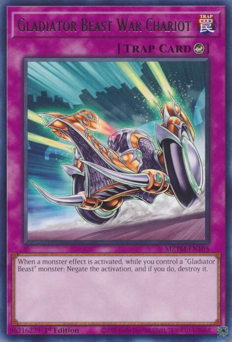 Gladiator Beast War Chariot [MZTM-EN105] Rare | Gear Gaming Bentonville