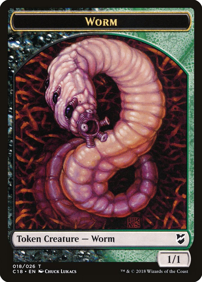 Worm Token [Commander 2018 Tokens] | Gear Gaming Bentonville