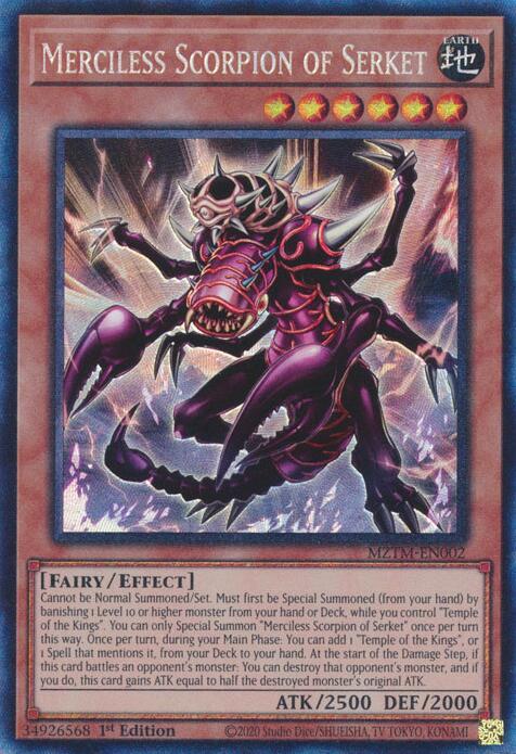 Merciless Scorpion of Serket (Collector's Rare) [MZTM-EN002] Ultra Rare | Gear Gaming Bentonville