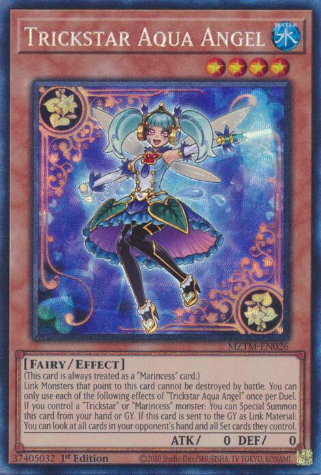 Trickstar Aqua Angel (Collector's Rare) [MZTM-EN026] Collector's Rare | Gear Gaming Bentonville