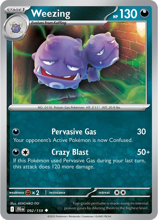 Weezing (092/159) [Scarlet & Violet: Journey Together] | Gear Gaming Bentonville