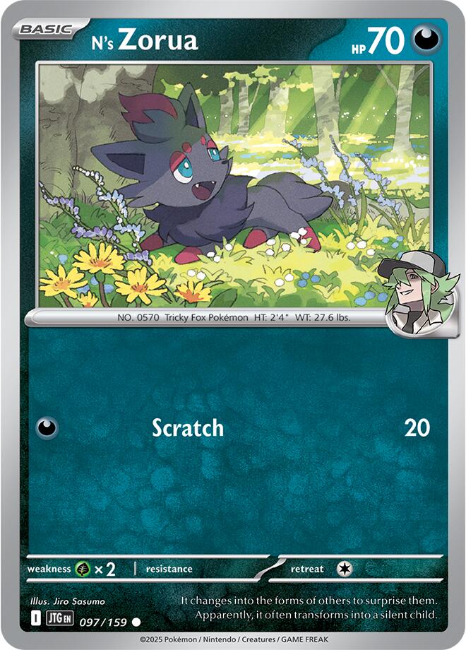 N's Zorua (097/159) [Scarlet & Violet: Journey Together] | Gear Gaming Bentonville