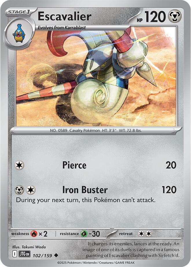 Escavalier (102/159) [Scarlet & Violet: Journey Together] | Gear Gaming Bentonville