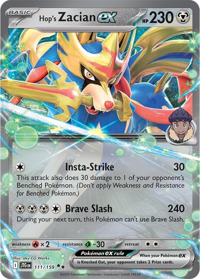 Hop's Zacian ex (111/159) [Scarlet & Violet: Journey Together] | Gear Gaming Bentonville
