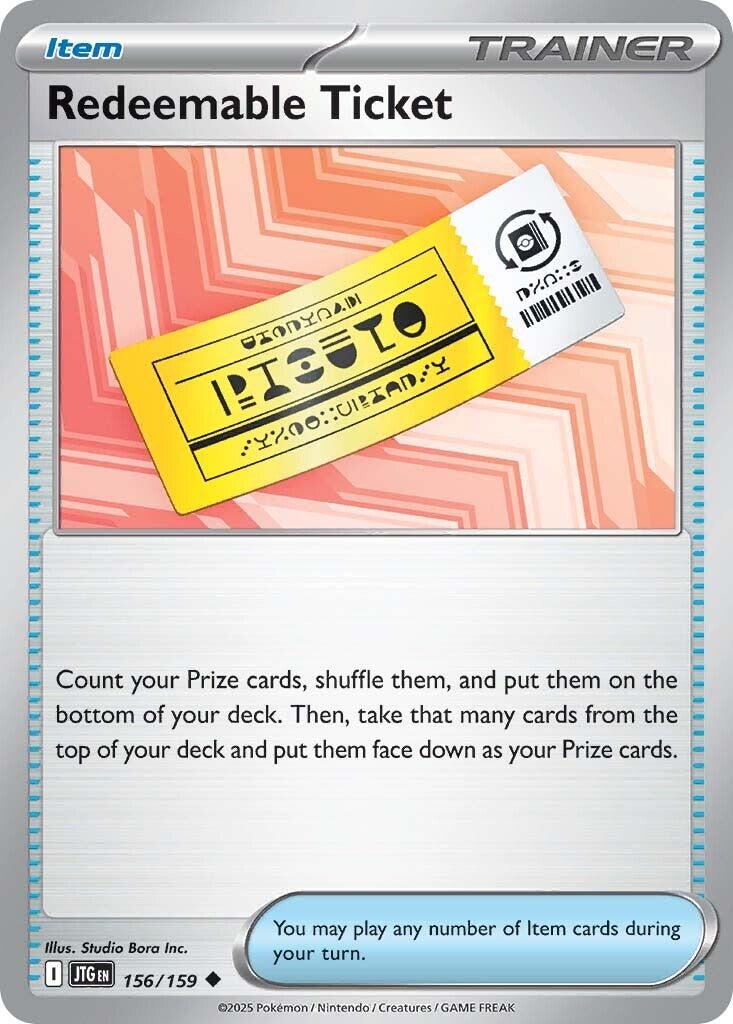 Redeemable Ticket (156/159) [Scarlet & Violet: Journey Together] | Gear Gaming Bentonville