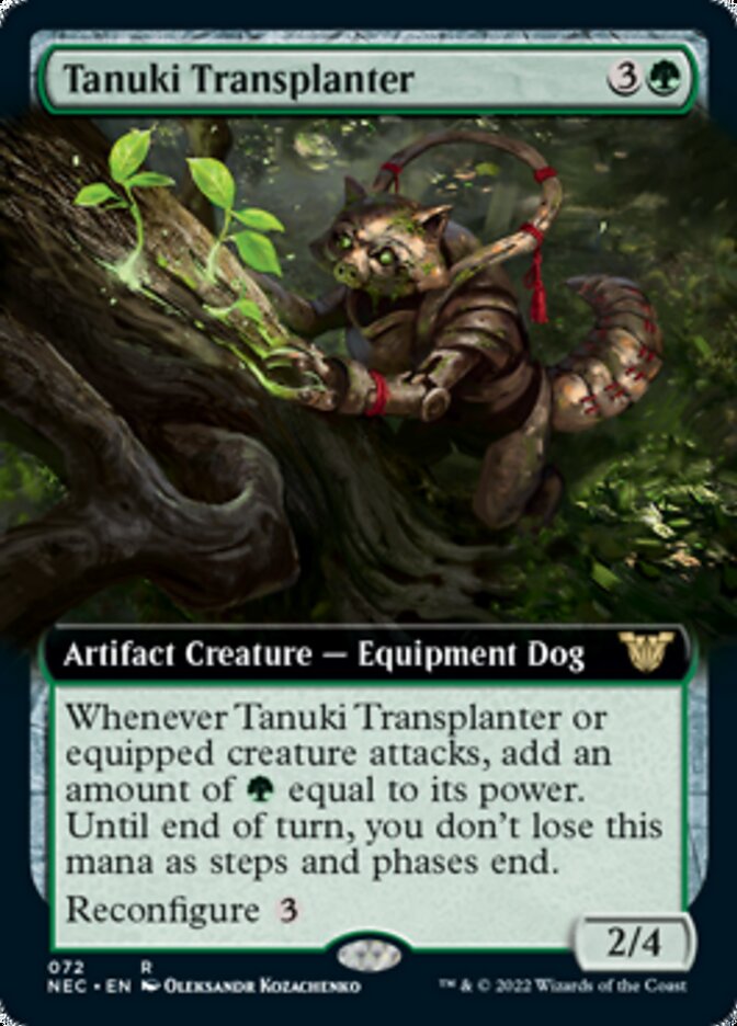 Tanuki Transplanter (Extended Art) [Kamigawa: Neon Dynasty Commander] | Gear Gaming Bentonville