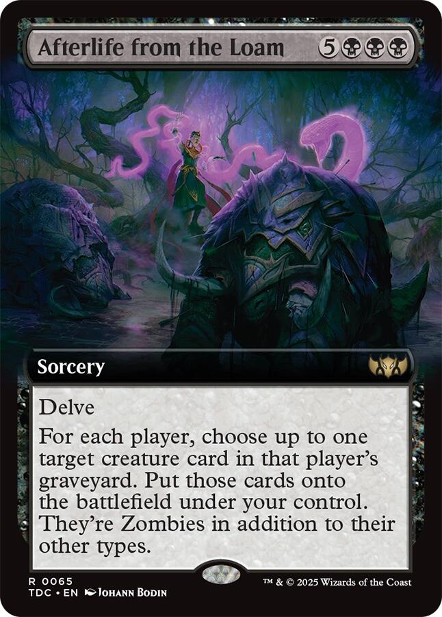 Afterlife from the Loam (Extended Art) [Tarkir: Dragonstorm Commander] | Gear Gaming Bentonville