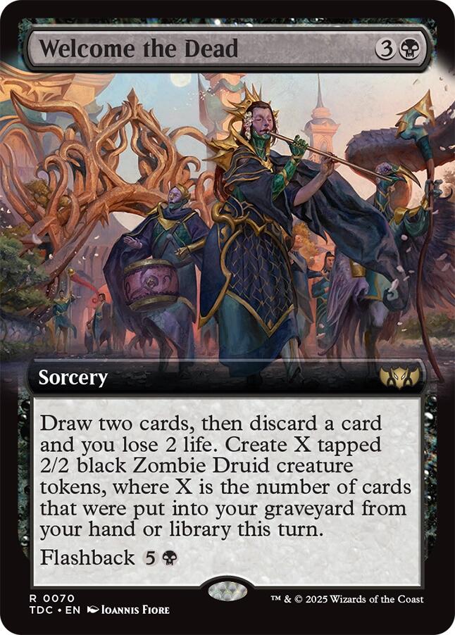 Welcome the Dead (Extended Art) [Tarkir: Dragonstorm Commander] | Gear Gaming Bentonville