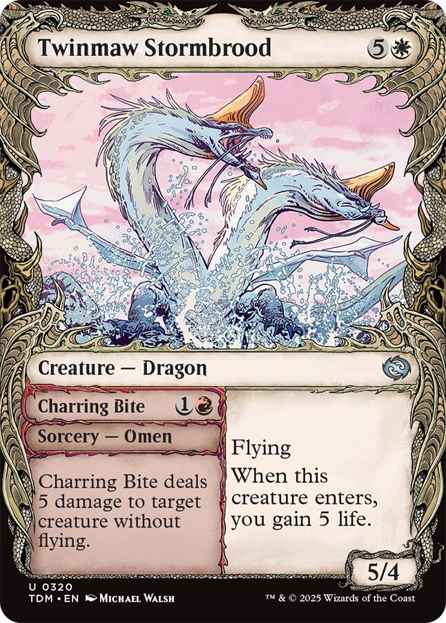 Twinmaw Stormbrood (Showcase) [Tarkir: Dragonstorm] | Gear Gaming Bentonville
