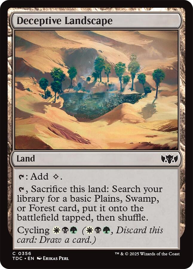 Deceptive Landscape [Tarkir: Dragonstorm Commander] | Gear Gaming Bentonville