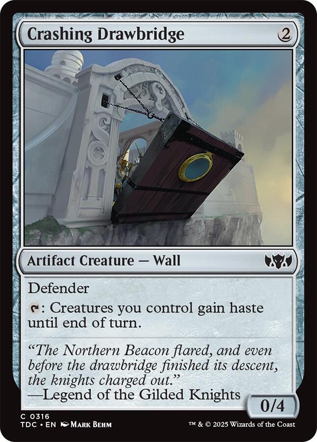 Crashing Drawbridge [Tarkir: Dragonstorm Commander] | Gear Gaming Bentonville