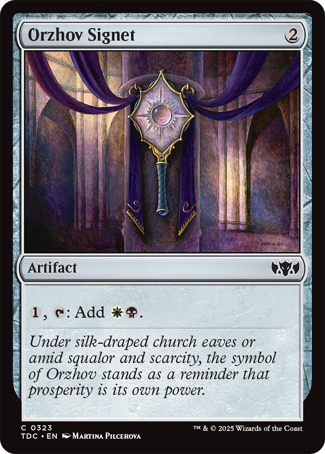 Orzhov Signet [Tarkir: Dragonstorm Commander] | Gear Gaming Bentonville