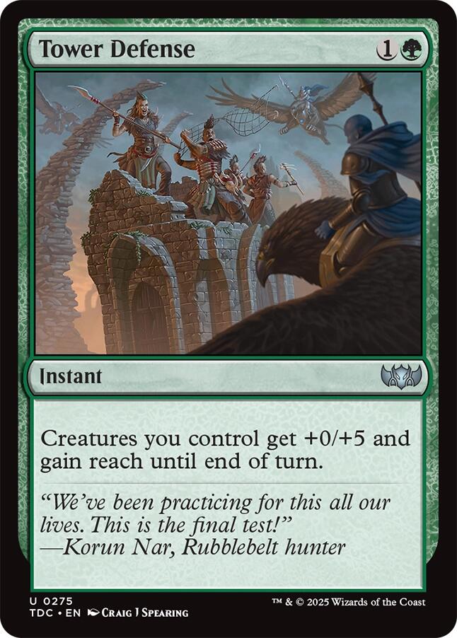 Tower Defense [Tarkir: Dragonstorm Commander] | Gear Gaming Bentonville