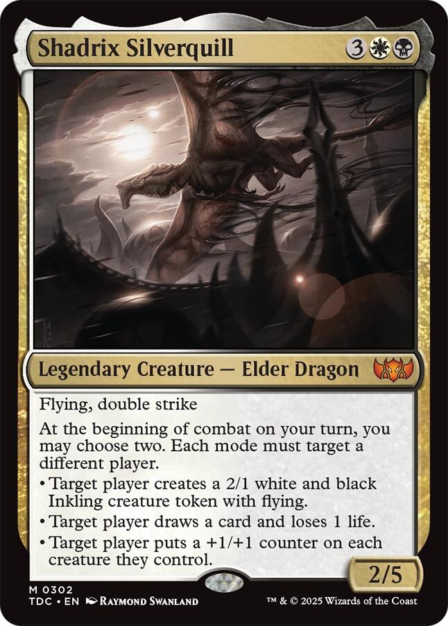 Shadrix Silverquill [Tarkir: Dragonstorm Commander] | Gear Gaming Bentonville