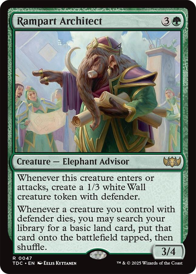 Rampart Architect [Tarkir: Dragonstorm Commander] | Gear Gaming Bentonville