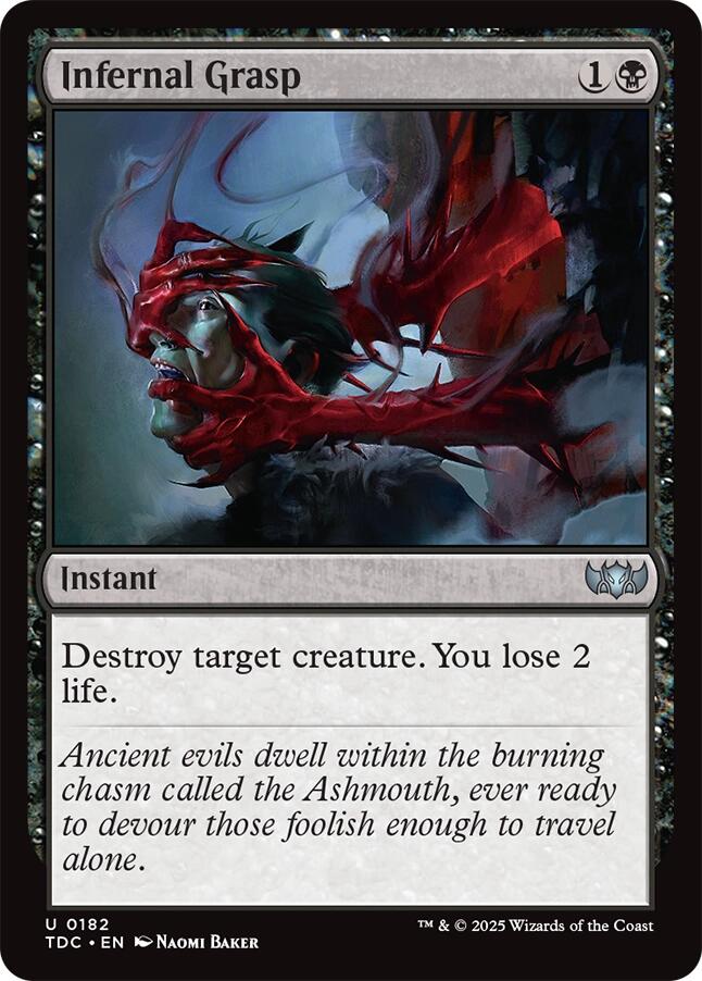Infernal Grasp [Tarkir: Dragonstorm Commander] | Gear Gaming Bentonville