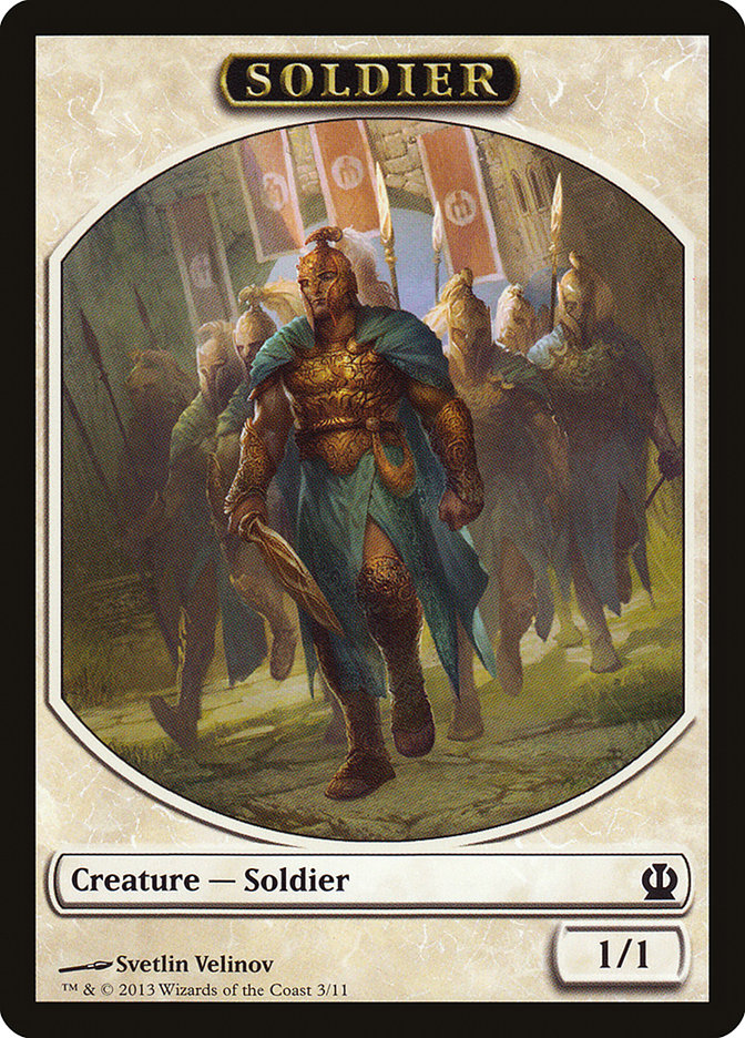 Soldier Token (3/11) [Theros Tokens] | Gear Gaming Bentonville