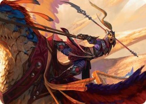 Dragonback Lancer Art Card (3/54) [Tarkir: Dragonstorm Art Series] | Gear Gaming Bentonville