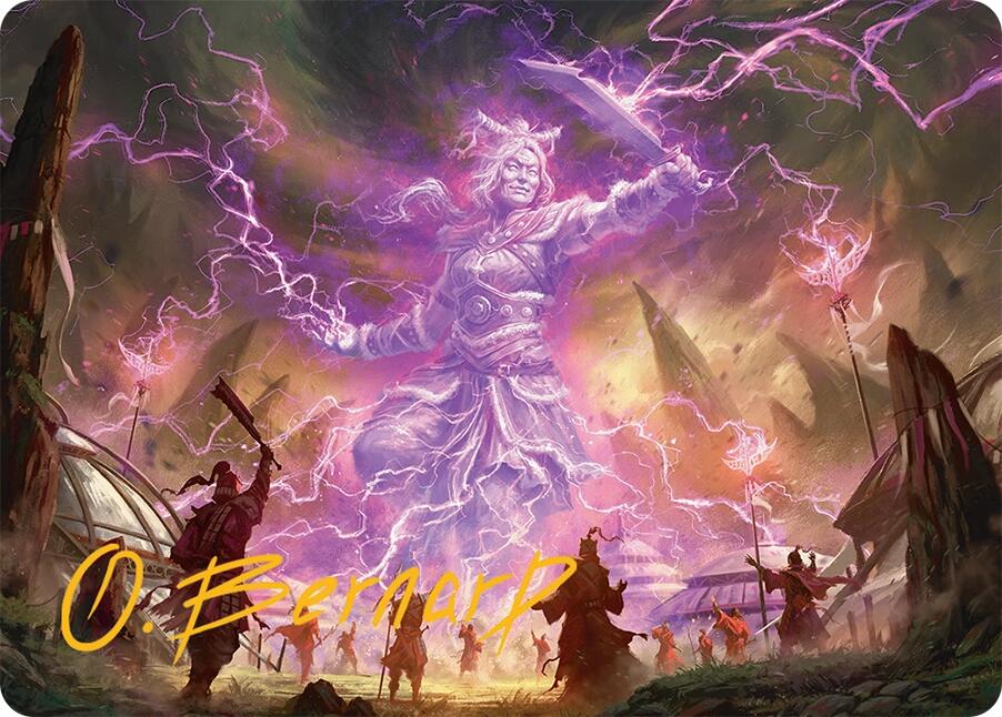 Smile at Death Art Card (4/54) (Gold-Stamped Signature) [Tarkir: Dragonstorm Art Series] | Gear Gaming Bentonville