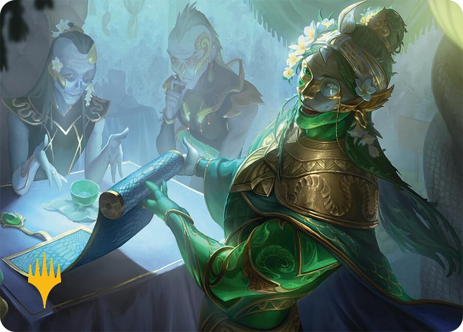 Sibsig Appraiser Art Card (8/54) (Gold-Stamped Signature) [Tarkir: Dragonstorm Art Series] | Gear Gaming Bentonville