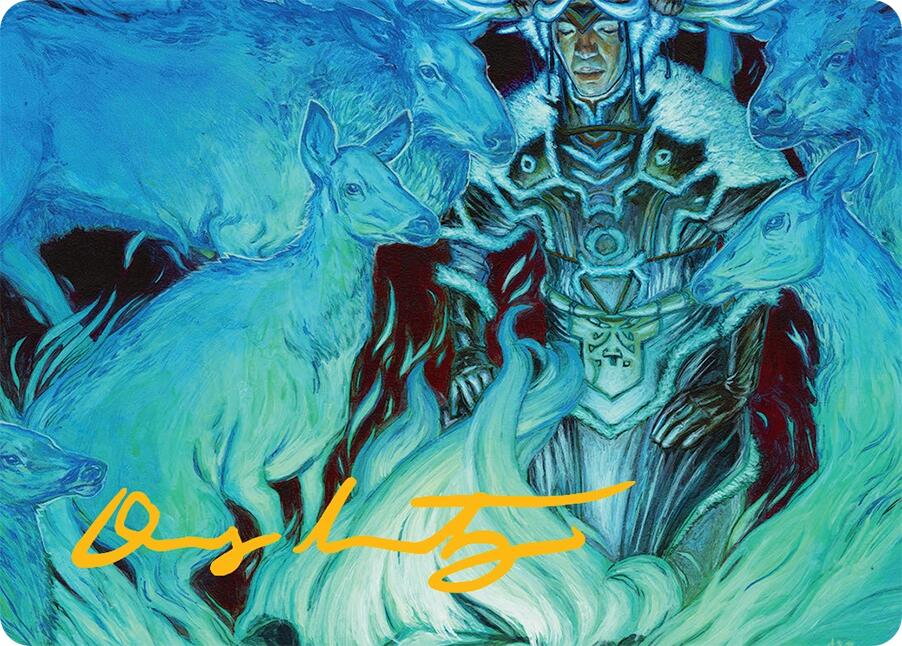 Unending Whisper Art Card (9/54) (Gold-Stamped Signature) [Tarkir: Dragonstorm Art Series] | Gear Gaming Bentonville