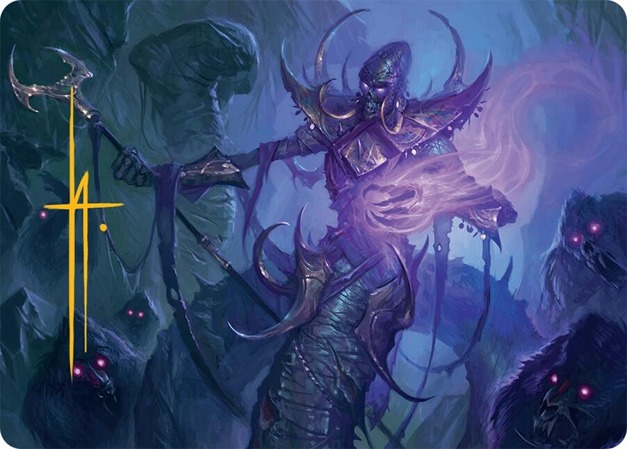 Sidisi, Regent of the Mire Art Card (14/54) (Gold-Stamped Signature) [Tarkir: Dragonstorm Art Series] | Gear Gaming Bentonville