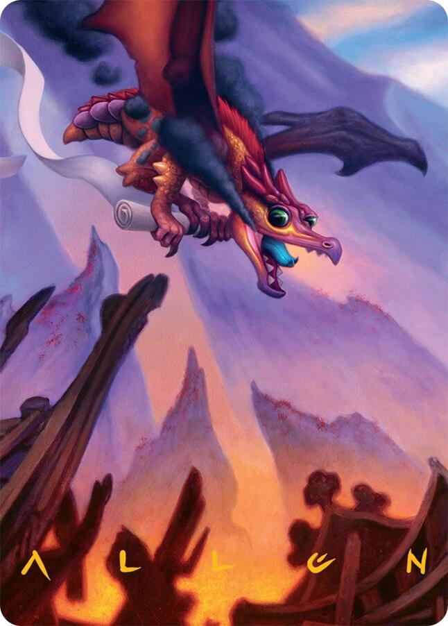 Scavenger Regent Art Card (45/54) (Gold-Stamped Signature) [Tarkir: Dragonstorm Art Series] | Gear Gaming Bentonville