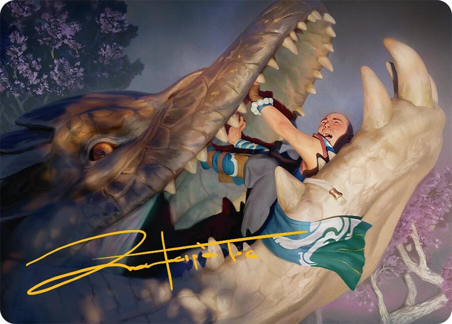Jaws of Defeat Art Card (53/54) (Gold-Stamped Signature) [Tarkir: Dragonstorm Art Series] | Gear Gaming Bentonville