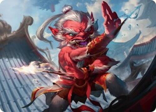 Devoted Duelist Art Card (15/54) [Tarkir: Dragonstorm Art Series] | Gear Gaming Bentonville