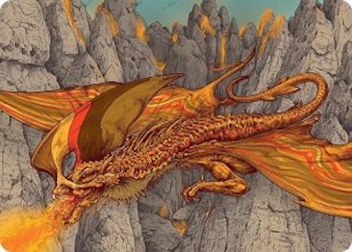 Magmatic Hellkite Art Card (34/54) [Tarkir: Dragonstorm Art Series] | Gear Gaming Bentonville
