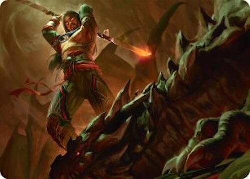 Sarkhan's Resolve Art Card (18/54) [Tarkir: Dragonstorm Art Series] | Gear Gaming Bentonville
