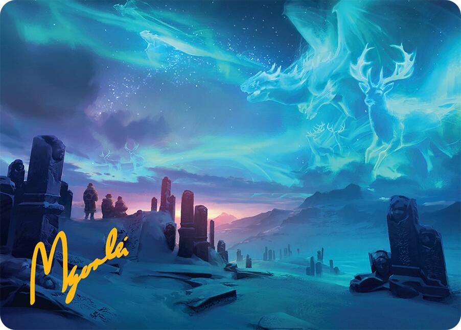 Auroral Procession Art Card (20/54) (Gold-Stamped Signature) [Tarkir: Dragonstorm Art Series] | Gear Gaming Bentonville