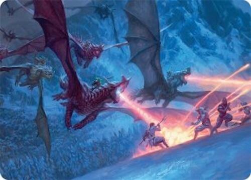 Dragonback Assault Art Card (22/54) [Tarkir: Dragonstorm Art Series] | Gear Gaming Bentonville