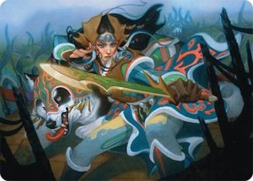 Eshki Dragonclaw Art Card (23/54) [Tarkir: Dragonstorm Art Series] | Gear Gaming Bentonville
