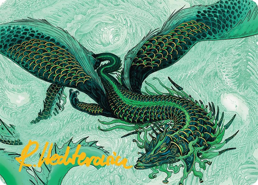 Teval, Arbiter of Virtue Art Card (38/54) (Gold-Stamped Signature) [Tarkir: Dragonstorm Art Series] | Gear Gaming Bentonville