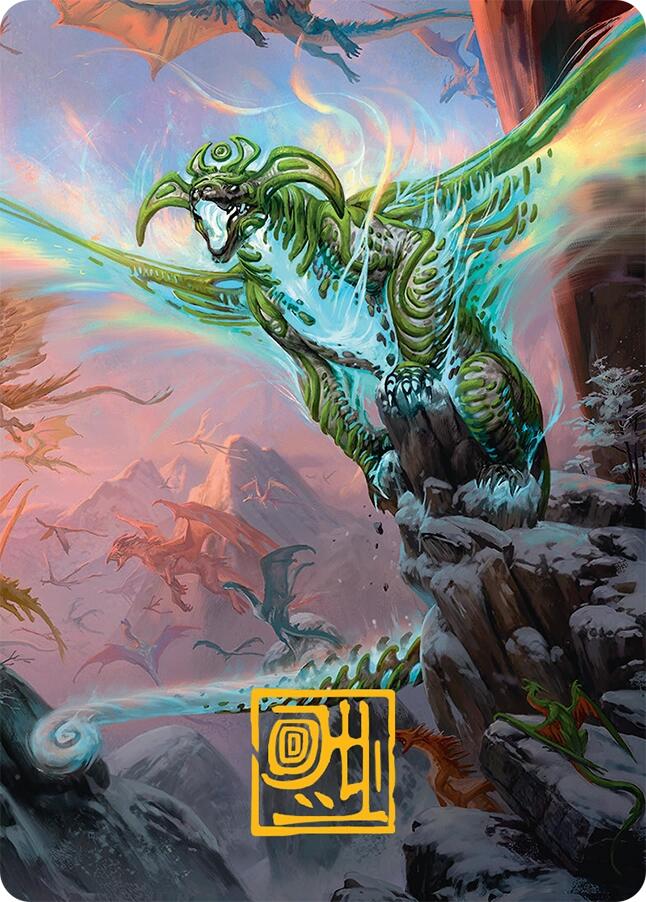 Ureni of the Unwritten Art Card (51/54) (Gold-Stamped Signature) [Tarkir: Dragonstorm Art Series] | Gear Gaming Bentonville
