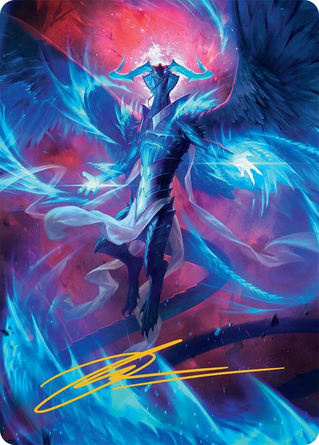 Ugin, Eye of the Storms Art Card (48/54) (Gold-Stamped Signature) [Tarkir: Dragonstorm Art Series] | Gear Gaming Bentonville