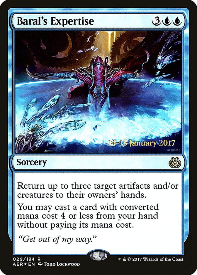 Baral's Expertise [Aether Revolt Prerelease Promos] | Gear Gaming Bentonville