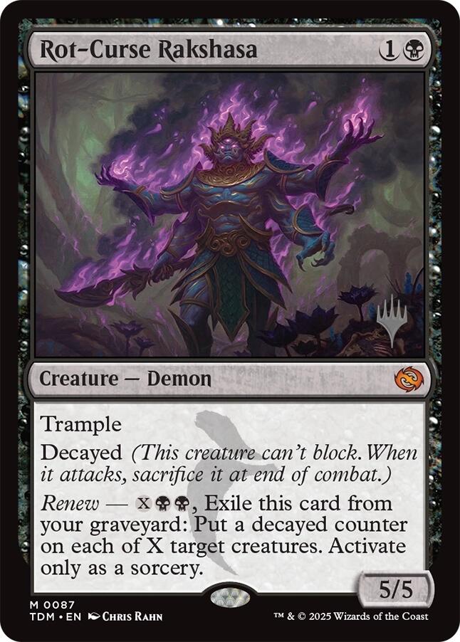 Rot-Curse Rakshasa [Tarkir: Dragonstorm Promos] | Gear Gaming Bentonville