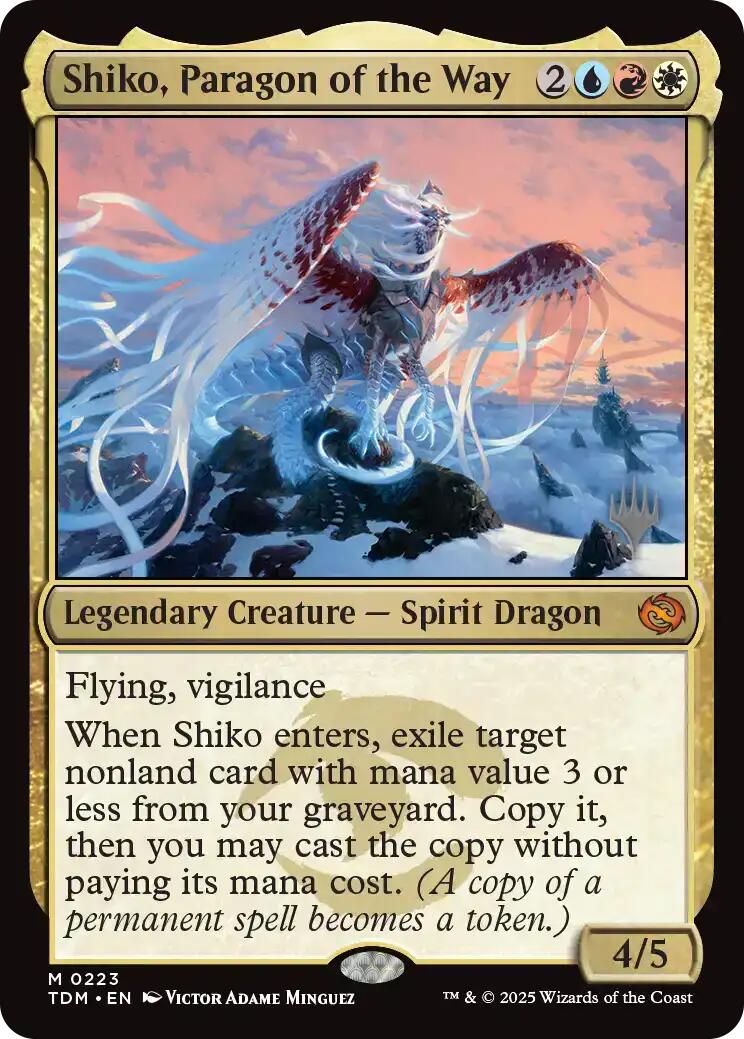 Shiko, Paragon of the Way [Tarkir: Dragonstorm Promos] | Gear Gaming Bentonville