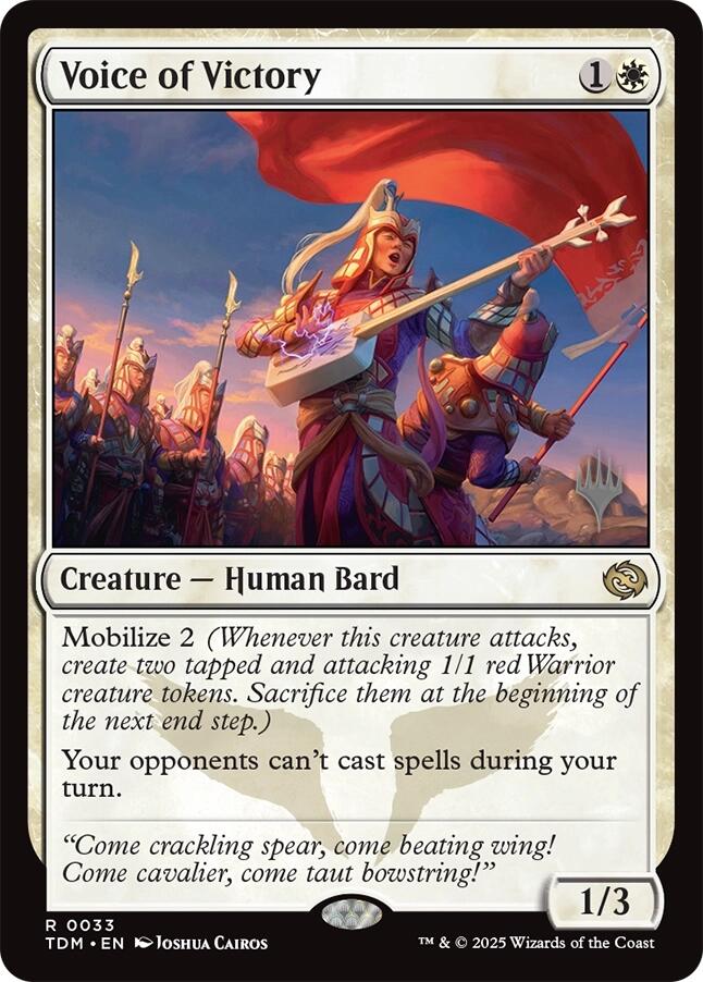 Voice of Victory [Tarkir: Dragonstorm Promos] | Gear Gaming Bentonville