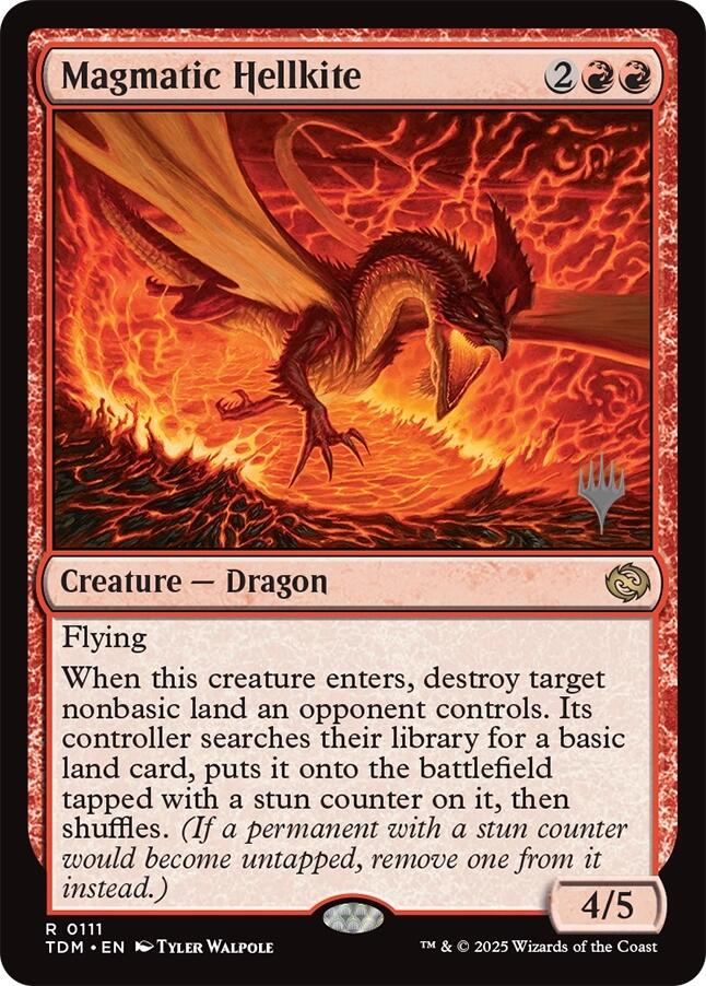 Magmatic Hellkite [Tarkir: Dragonstorm Promos] | Gear Gaming Bentonville