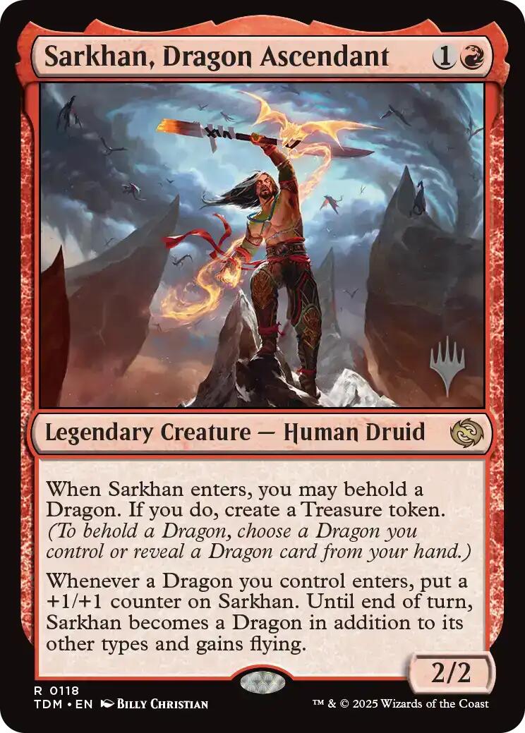 Sarkhan, Dragon Ascendant [Tarkir: Dragonstorm Promos] | Gear Gaming Bentonville