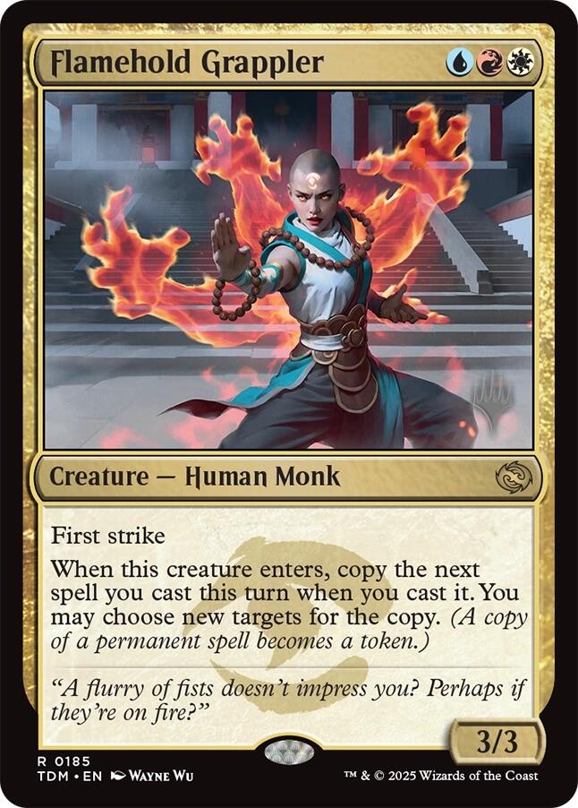 Flamehold Grappler [Tarkir: Dragonstorm Promos] | Gear Gaming Bentonville