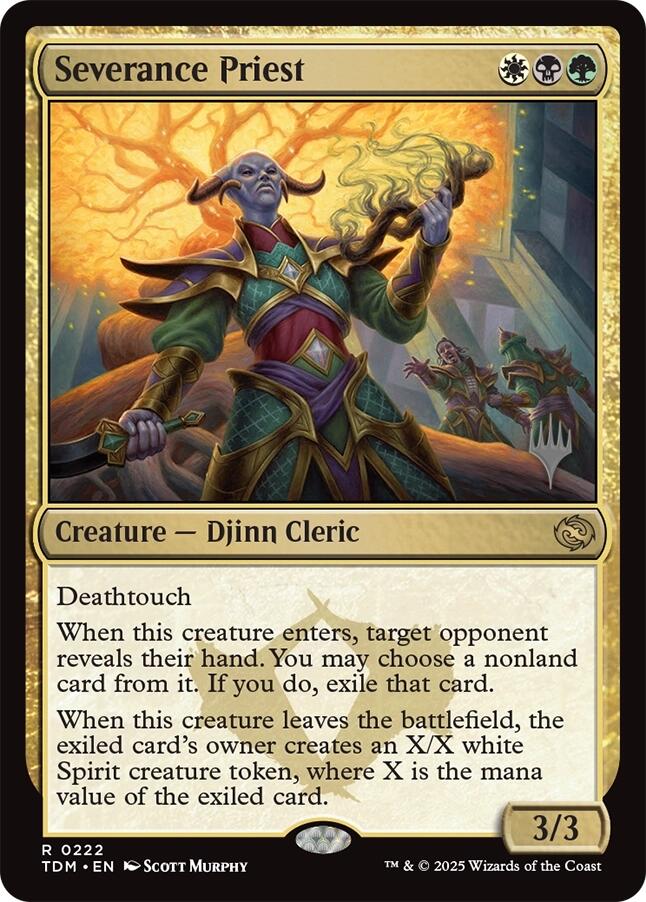 Severance Priest (Promo Pack) [Tarkir: Dragonstorm Promos] | Gear Gaming Bentonville