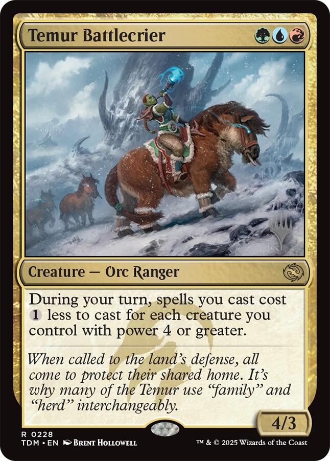 Temur Battlecrier [Tarkir: Dragonstorm Promos] | Gear Gaming Bentonville