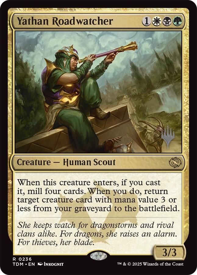 Yathan Roadwatcher [Tarkir: Dragonstorm Promos] | Gear Gaming Bentonville