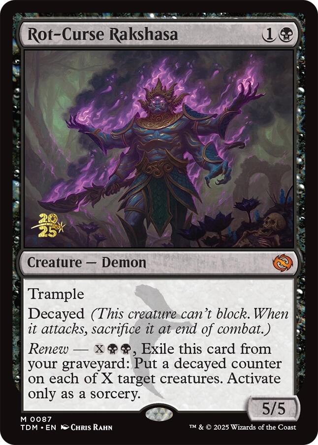 Rot-Curse Rakshasa [Tarkir: Dragonstorm Prerelease Promos] | Gear Gaming Bentonville